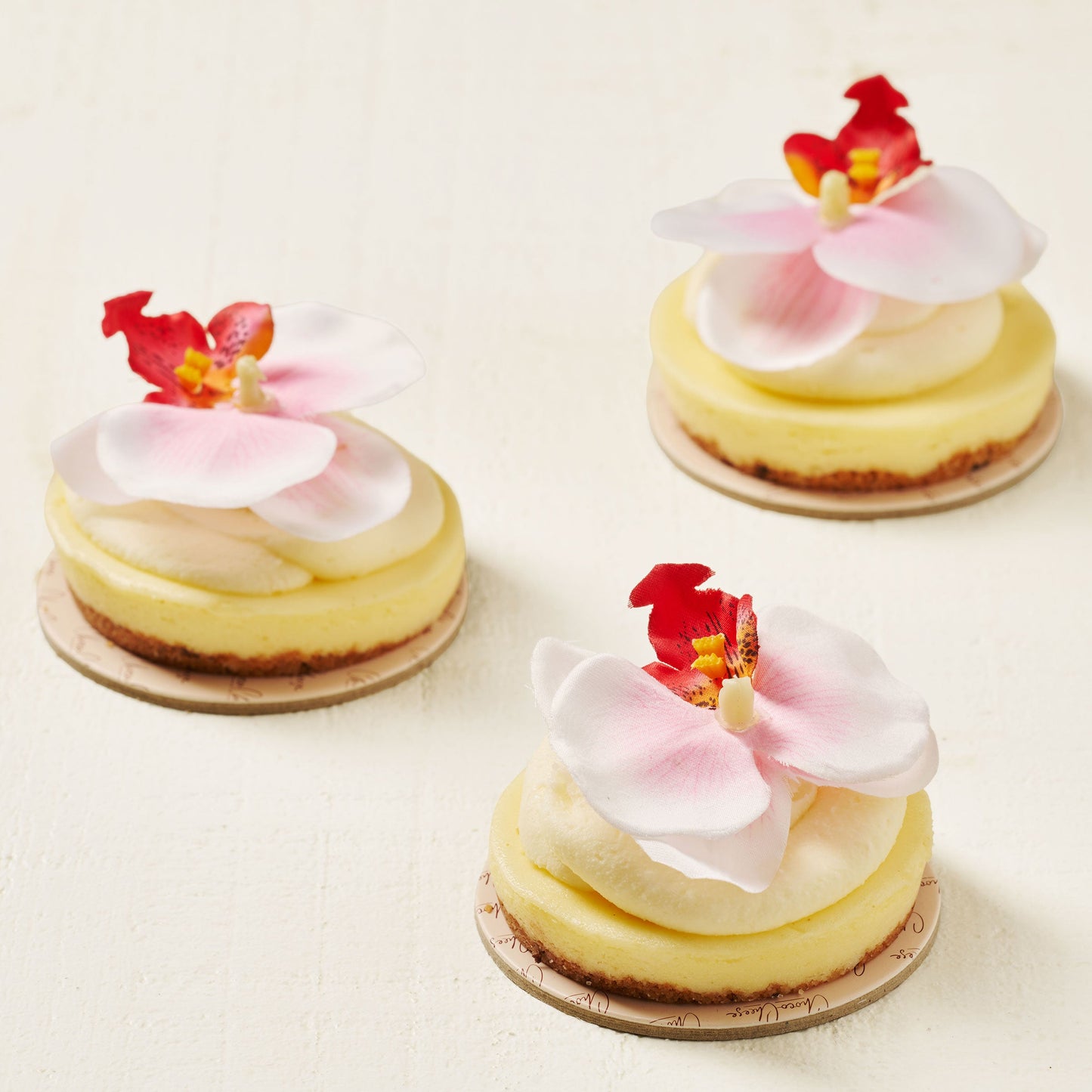 Floral Creamy Cheese Rounds