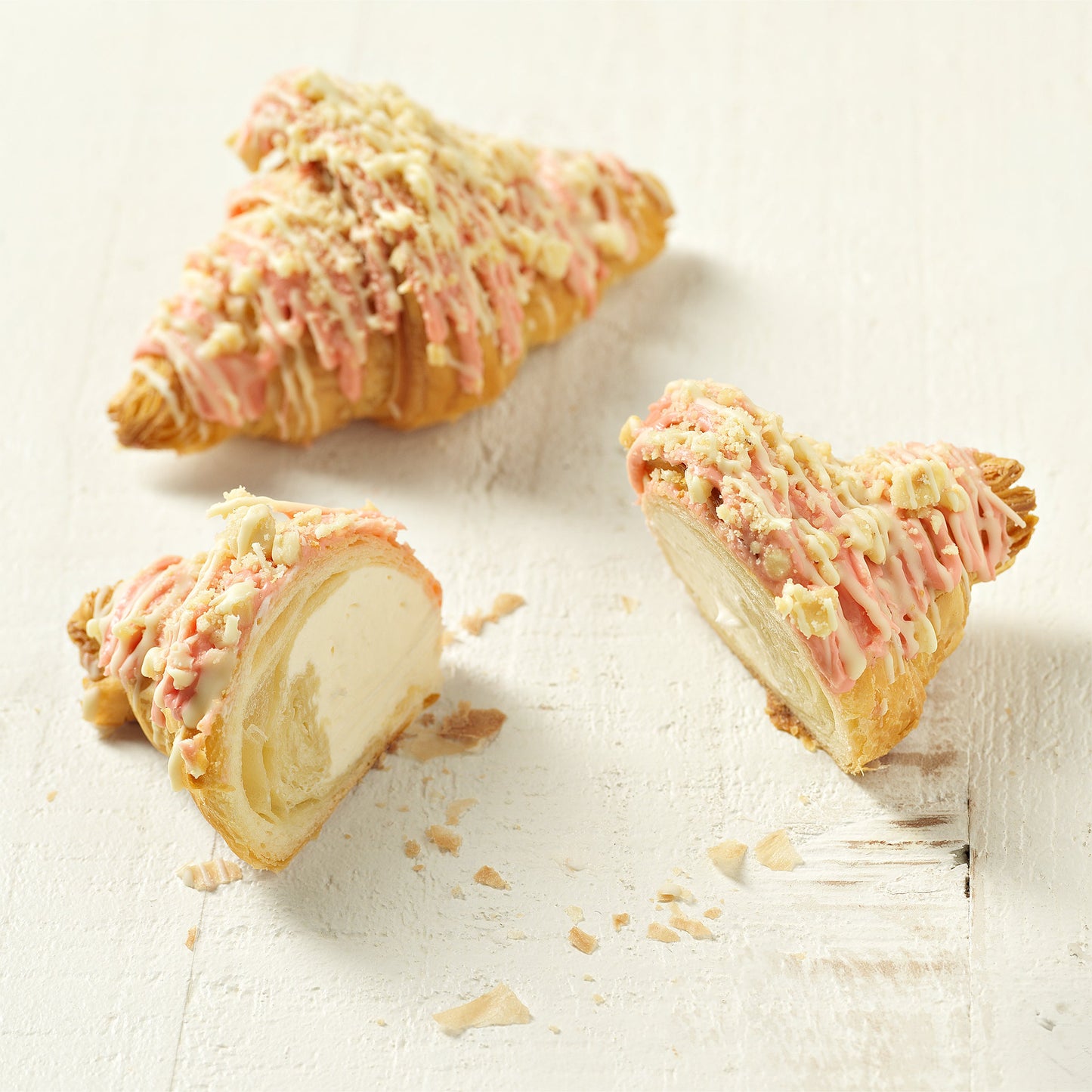 Mini Strawberry Cheese Croissants