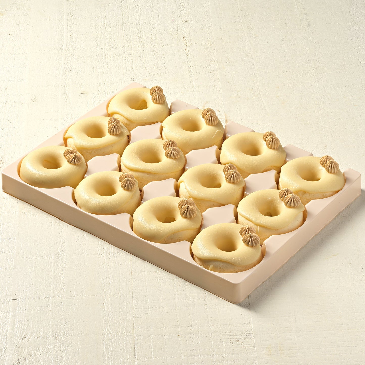 White Chocolate Cheese Donuts