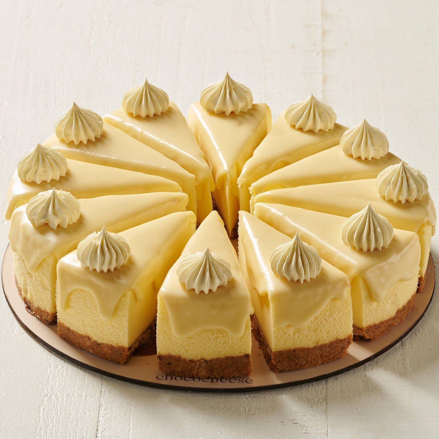 White Chocolate Pre Cut Cheese Cake
