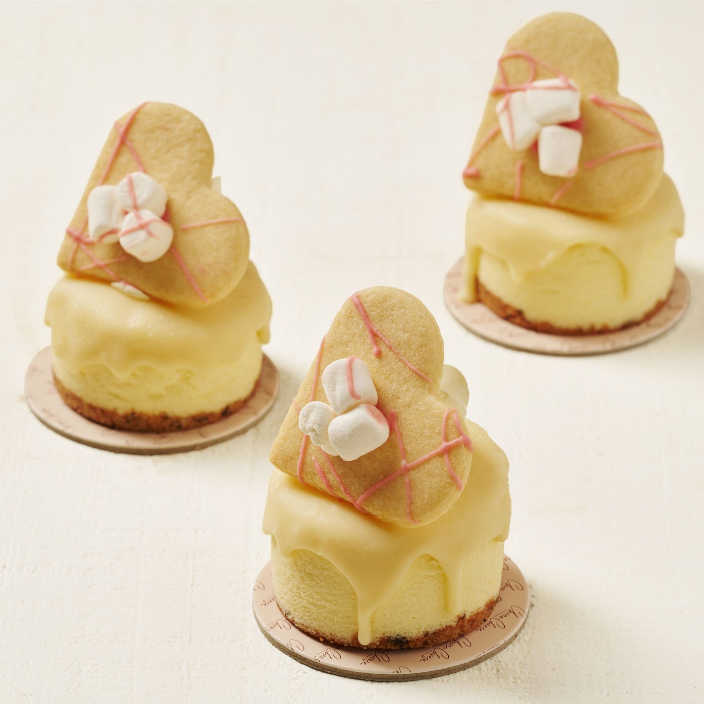 Heart Cheese Cake Tiers