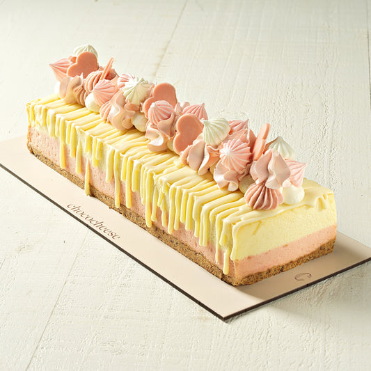 Layered Cheesecake Log