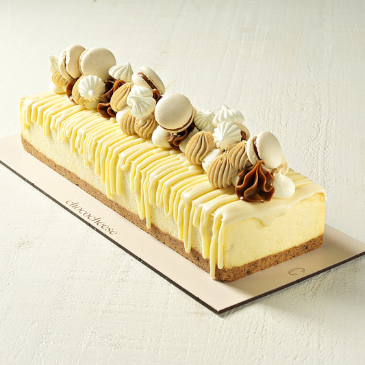 White Velvet Cheesecake Log
