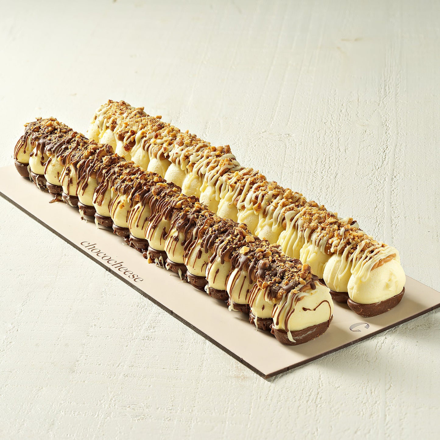 Cheese & Nut Spiral Logs